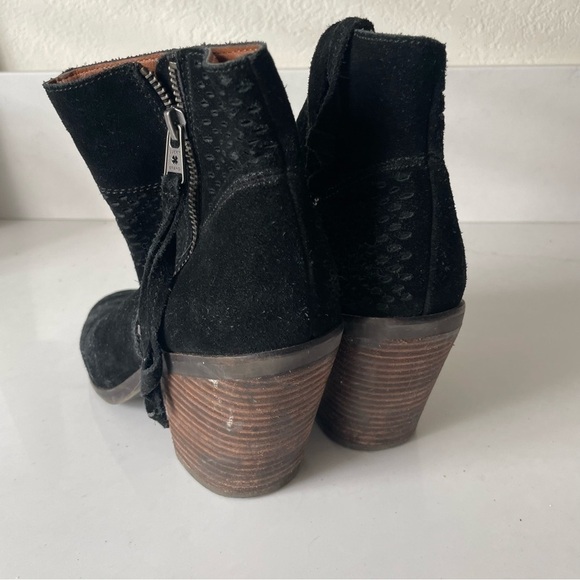 Lucky Brand Ramses Black Suede Ankle Boots - Picture 9 of 11